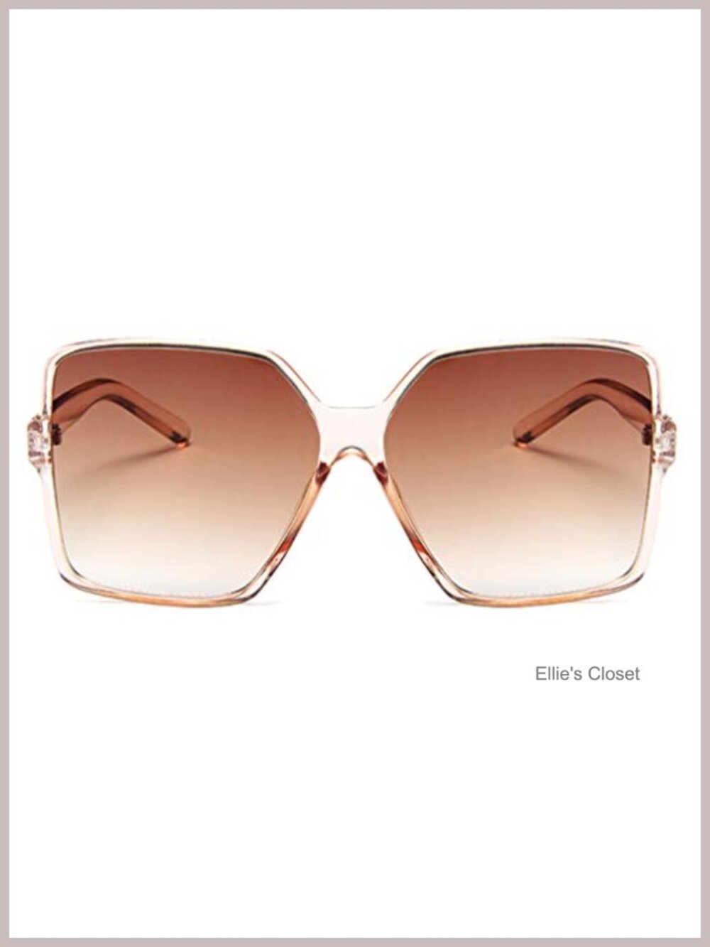 Oversized Square Sunglasses UV400 Polycarbonate Gradient Lens Large Fit